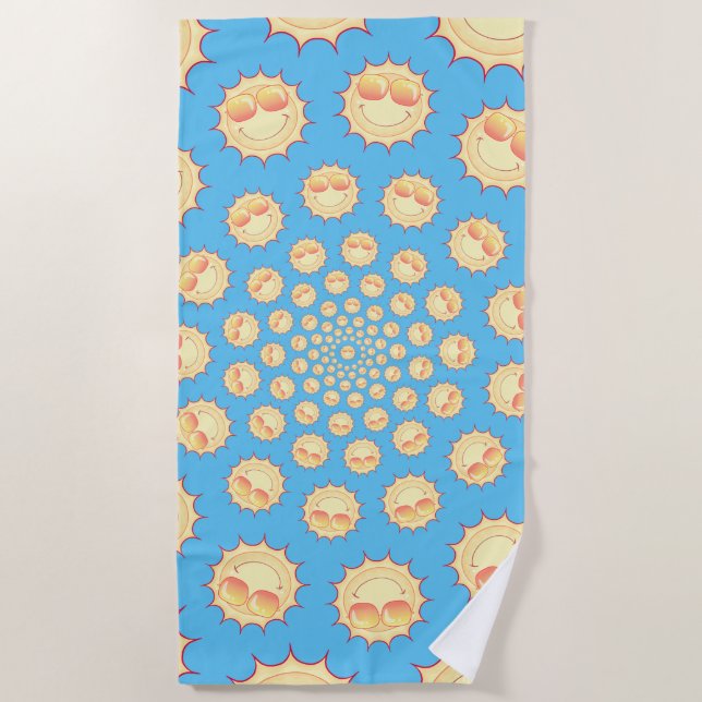 Sunny-Pop Beach Towel (Front)
