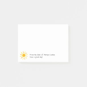 Sunny Positive Message Custom Post-it Notes