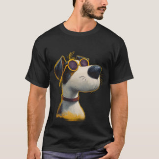 Sunny Pup — Retro Dog with Yellow Sunglasses T-Shirt