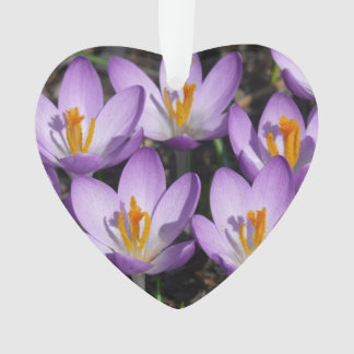 Sunny Purple Crocuses Ornament