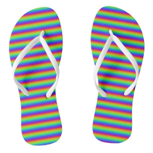 Sunny Rainbow Flip Flops