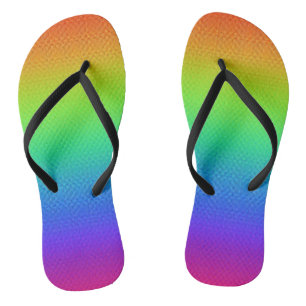Sunny Rainbow Flip Flops