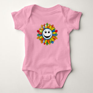 Sunny Ray Flower Baby Bodysuit