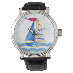 Sunny Sailing Day Custom Watch