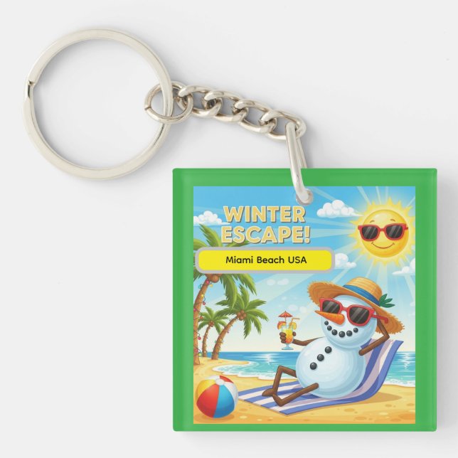 Sunny Sands Resort Key Ring (Front)