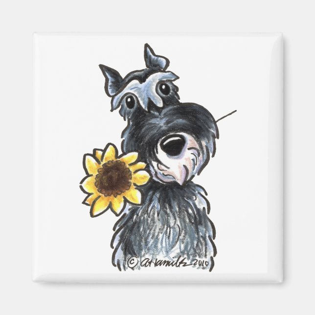 Sunny Schnauzer Classic Magnet (Front)