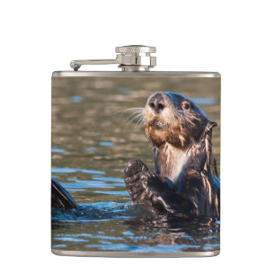 Sunny Sea Otter Hip Flask