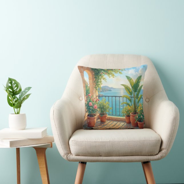Sunny Seaside Terrace Cushion (Chair)
