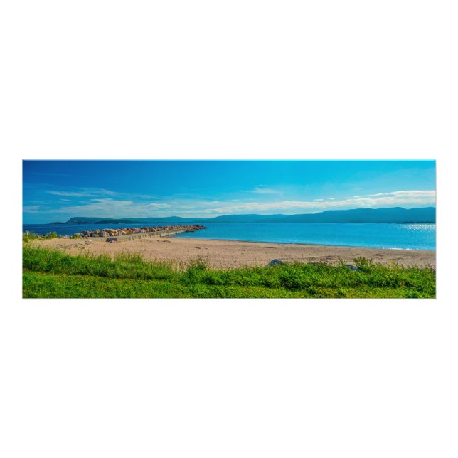 Sunny Seawall Photo Print (Front)