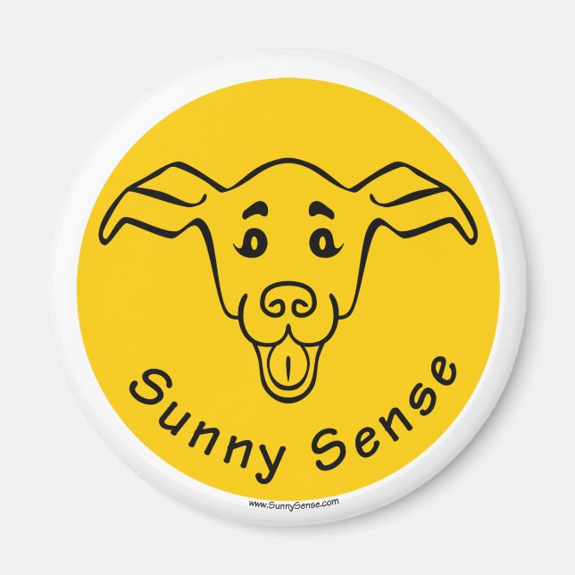 Sunny Sense Logo w/Dog magnets (Front)