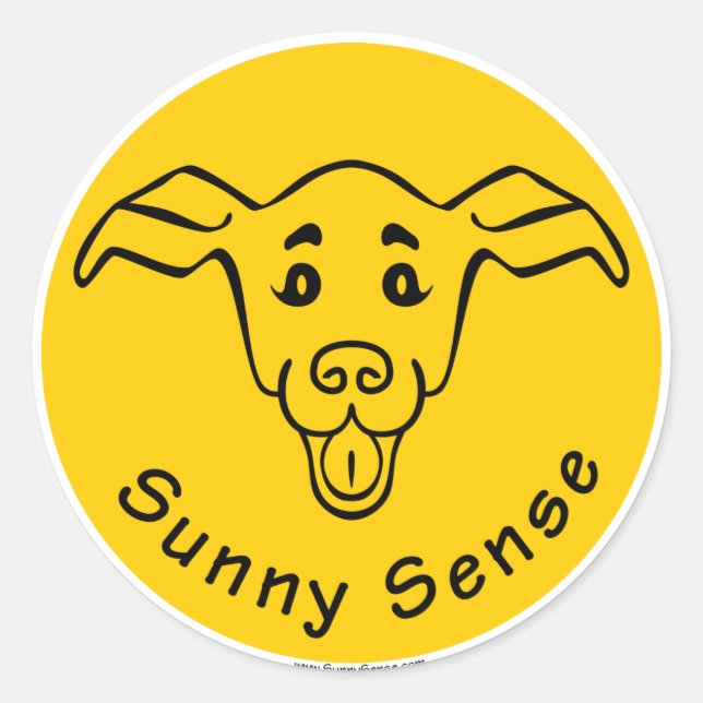 Sunny Sense Logo w/Dog stickers (Front)
