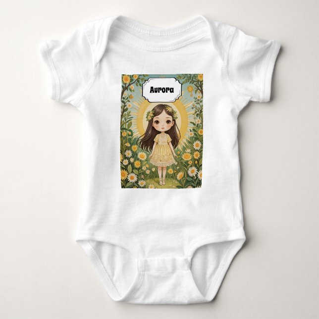Sunny Serenade Personalised Baby Bodysuit (Front)
