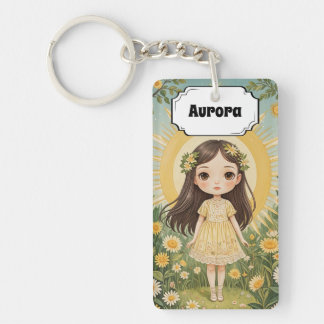 Sunny Serenade Personalized Key Ring