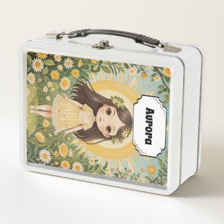 Sunny Serenade Personalized Metal Lunch Box