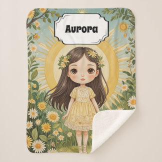 Sunny Serenade Personalized Sherpa Blanket