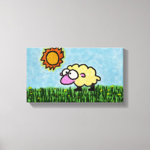 Sunny Sheep Canvas Print