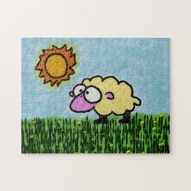Sunny Sheep Jigsaw Puzzle (Horizontal)