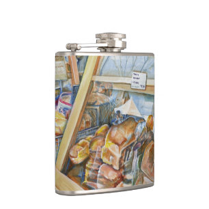 Sunny Side of Insanity Hip Flask
