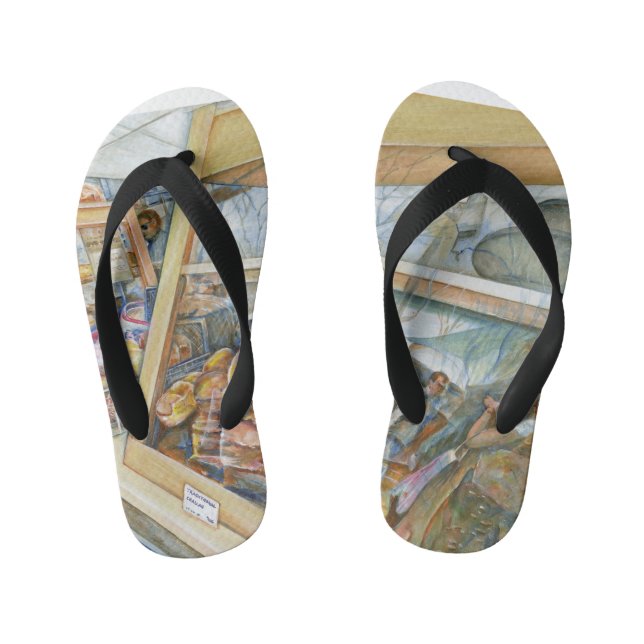 Sunny Side of Insanity Kid's Jandals (Footbed)