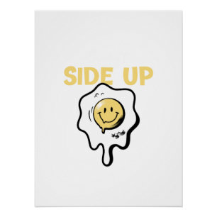 Sunny Side Up Egg Graphic Tee Design Poster