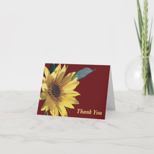Sunny Side Up Thank You Card (Front)