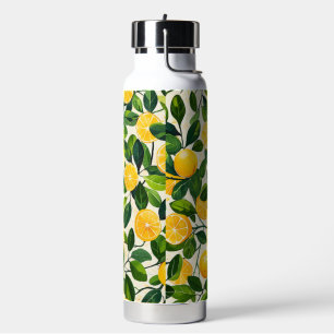 "Sunny Sips Lemon Ceramic Thermos" Water Bottle