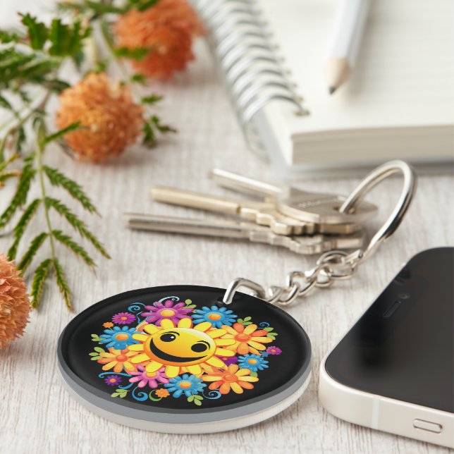 Sunny Smiles Key Ring (Front Right)