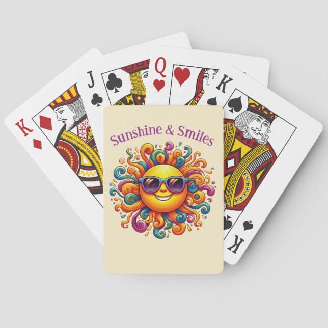 Sunny Smiles Playing Cards (Back)