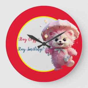 "Sunny Smiles Timekeeper" Large Clock