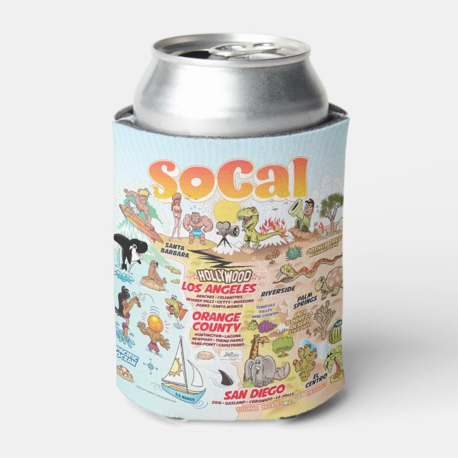 Sunny SoCal Can Cooler (Can Front)