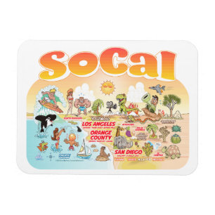 Sunny SoCal Souvenir Magnet