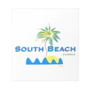 Sunny South Beach, Florida Notepad