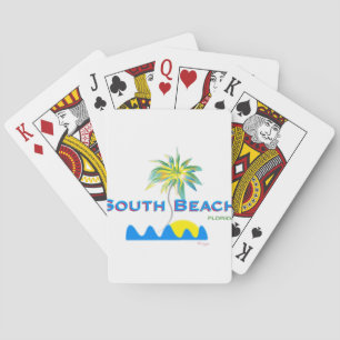 Sunny South Beach, Florida Playing Cards