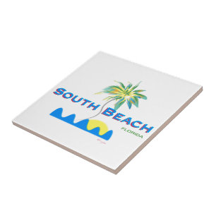 Sunny South Beach, Florida Tile