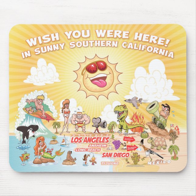 Sunny Southern California Mouse Pad (Front)