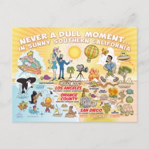 Sunny Southern California Postcard