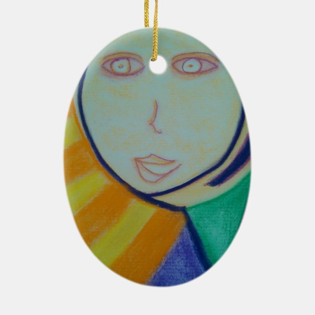 Sunny Spirit Ceramic Tree Decoration (Back)
