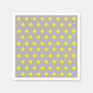 Sunny Splatter Polka Dot Pattern Napkin