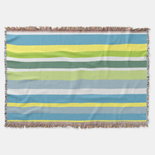 Sunny Stripes Throw Blanket