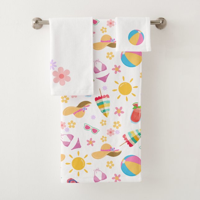 Sunny Summer  Bath Towel Set (Insitu)