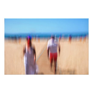 Sunny Summer Beach colourful Ocean Sun Summer Sea  Photo Print