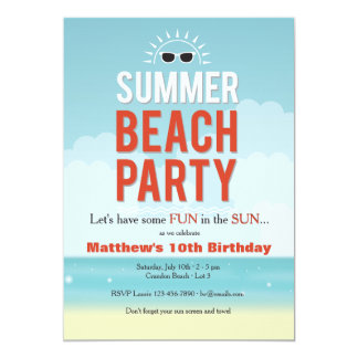Ocean Theme Party Invitations & Announcements | Zazzle.co.nz