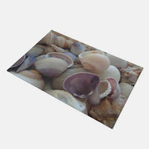 Sunny Summer Exotic Tropical Romantic Sea Shells Doormat