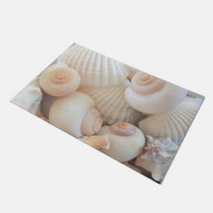 Sunny Summer Exotic Tropical Romantic Sea Shells Doormat