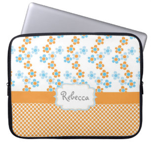 Sunny summer flowers yellow laptop sleeve