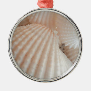 Sunny Summer Seashells. Romantic, Exotic Tropical Metal Tree Decoration