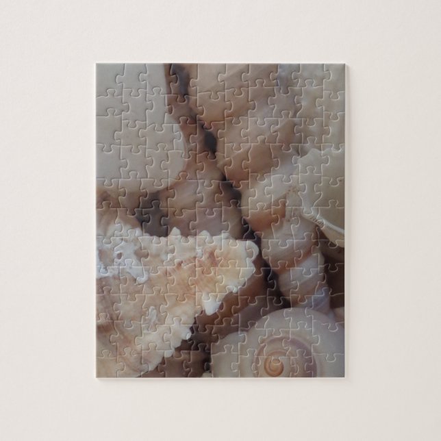 Sunny Summer Seashells, Sea Shell Beach Love Jigsaw Puzzle (Vertical)