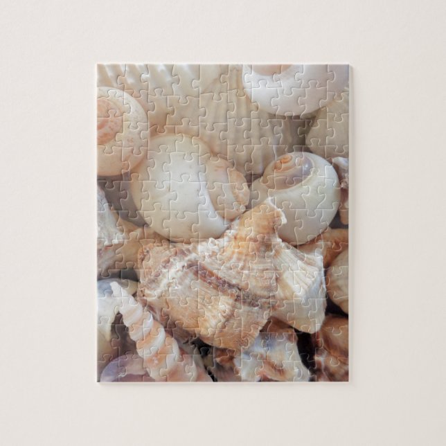 Sunny Summer Seashells, Sea Shells Beach Love Jigsaw Puzzle (Vertical)