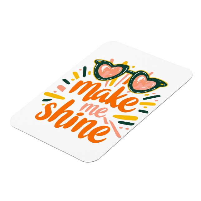 Sunny Summer Shine Lettering Magnet (Left Side)