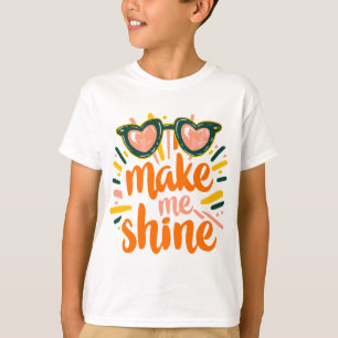 Sunny Summer Shine Lettering T-Shirt